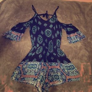 Printed romper